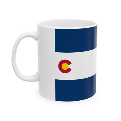Flag of Colorado 1911-1929 (United States) White Coffee Mug - Go Mug Yourself