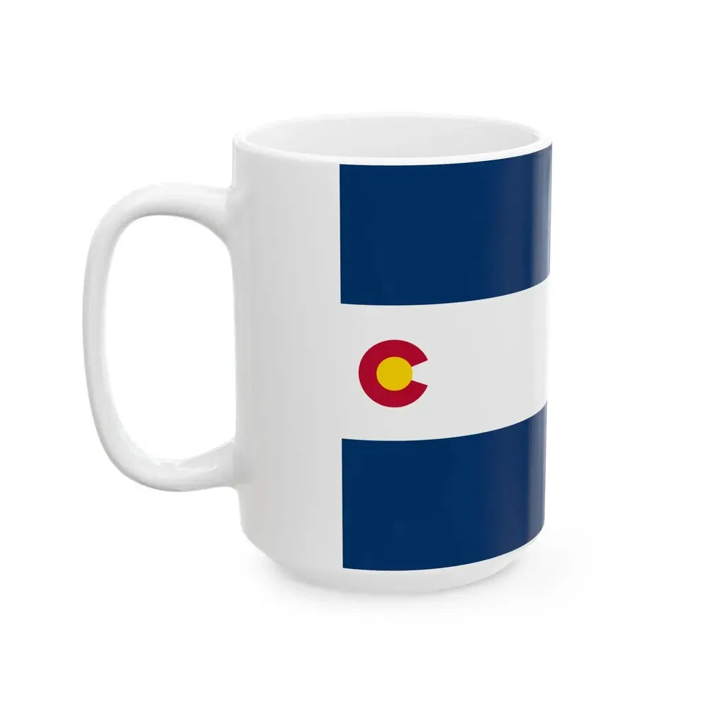Flag of Colorado 1911-1929 (United States) White Coffee Mug - Go Mug Yourself