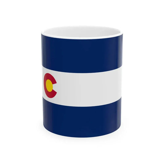 Flag of Colorado 1911-1964 (United States) White Coffee Mug 11oz - Go Mug Yourself