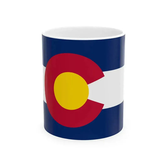 Flag of Colorado 3-2 (United States) White Coffee Mug 11oz - Go Mug Yourself