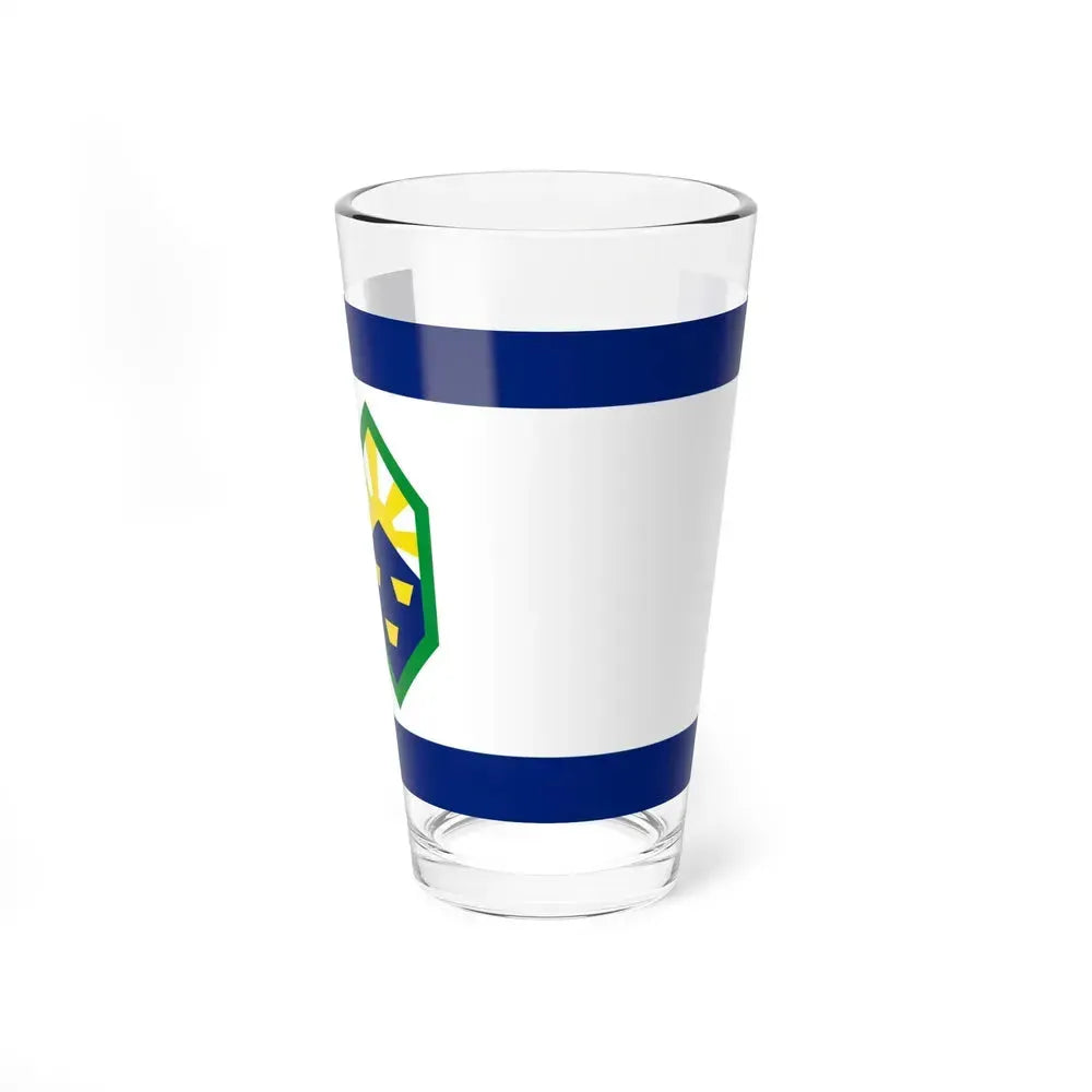 Flag of Colorado Springs, Colorado - Pint Glass 16oz 16oz - Go Mug Yourself