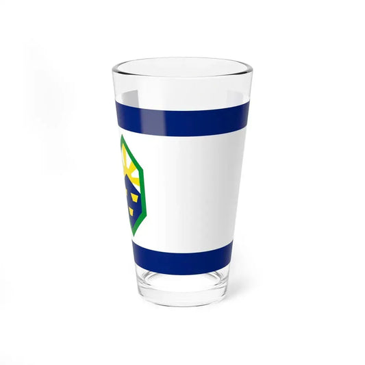 Flag of Colorado Springs, Colorado - Pint Glass 16oz 16oz - Go Mug Yourself