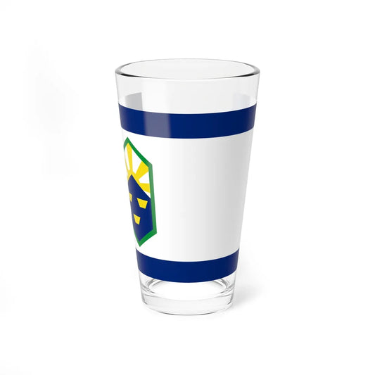 Flag of Colorado Springs Colorado (United States) Pint Glass 16oz 16oz - Go Mug Yourself