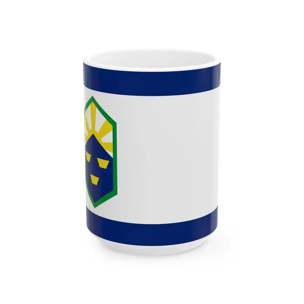Flag of Colorado Springs Colorado (United States) White Coffee Mug 15oz - Go Mug Yourself