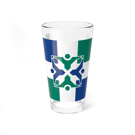 Flag of Columbia, Missouri - Pint Glass 16oz 16oz - Go Mug Yourself