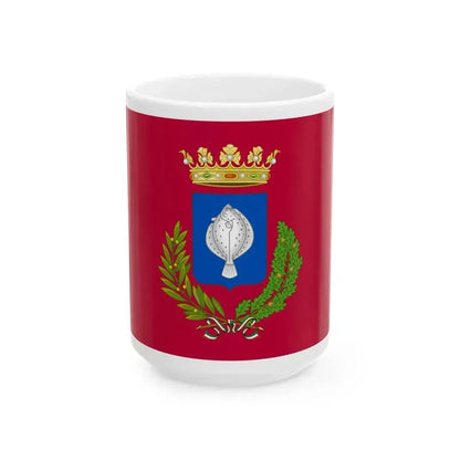 Flag of Comacchio (Italy) White Coffee Mug 15oz - Go Mug Yourself