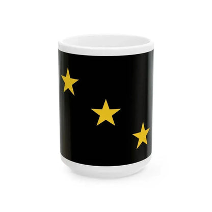 Flag of commander general of the MVSN (Italy) White Coffee Mug 15oz - Go Mug Yourself