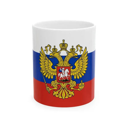 Flag of Commander-in-chief of Russia (Russia) White Coffee Mug 11oz - Go Mug Yourself