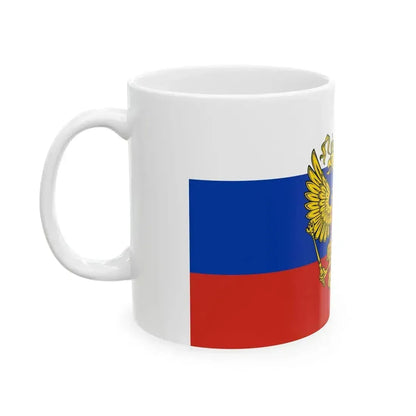 Flag of Commander-in-chief of Russia (Russia) White Coffee Mug - Go Mug Yourself
