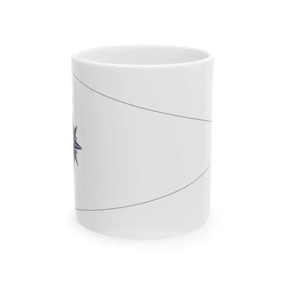 Flag of Commander Japan Coast Guard-bordered (Japan) White Coffee Mug 11oz - Go Mug Yourself