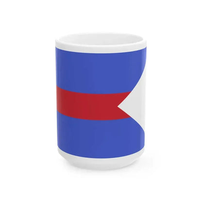Flag of commander of a gruppo of the Regia Aeronautica (Italy) White Coffee Mug 15oz - Go Mug Yourself