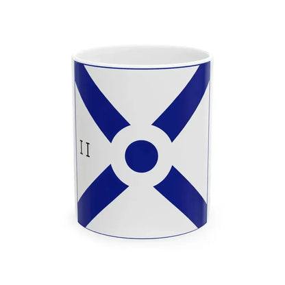 Flag of Commander of Civil Aviation Greece (Greece) White Coffee Mug 11oz - Go Mug Yourself