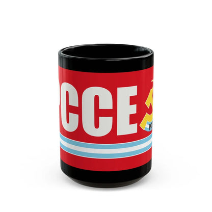 Flag of Communist Party Extraordinary Congress PCCE - Black Coffee Mug-15oz-Go Mug Yourself