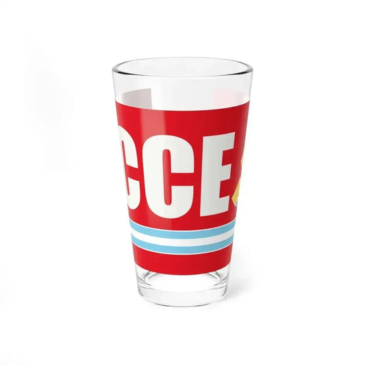 Flag of Communist Party Extraordinary Congress PCCE - Pint Glass 16oz 16oz - Go Mug Yourself