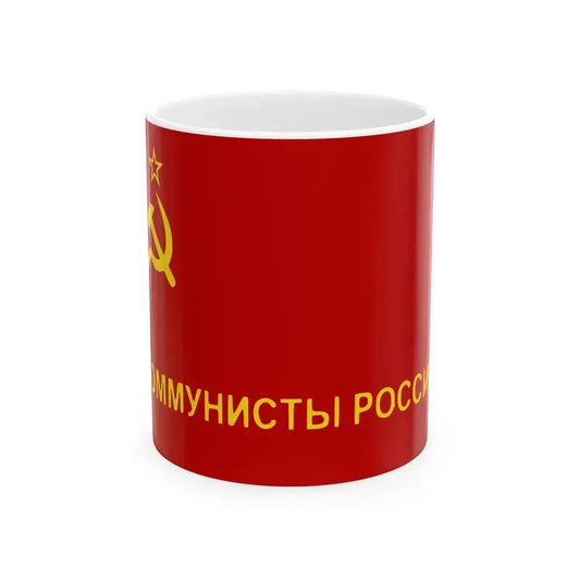 Flag of Communists of Russia (Russia) White Coffee Mug 11oz - Go Mug Yourself