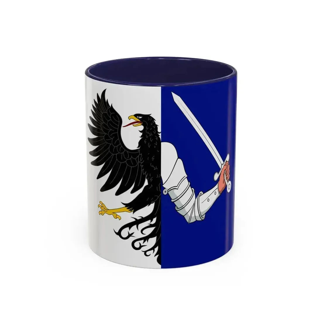 Flag of Connacht Ireland - Accent Coffee Mug 11oz Navy - Go Mug Yourself