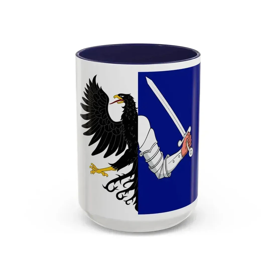 Flag of Connacht Ireland - Accent Coffee Mug 15oz Navy - Go Mug Yourself