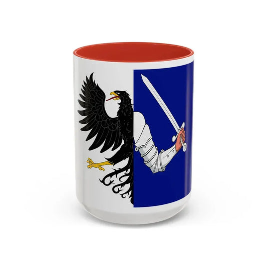 Flag of Connacht Ireland - Accent Coffee Mug 15oz Red - Go Mug Yourself