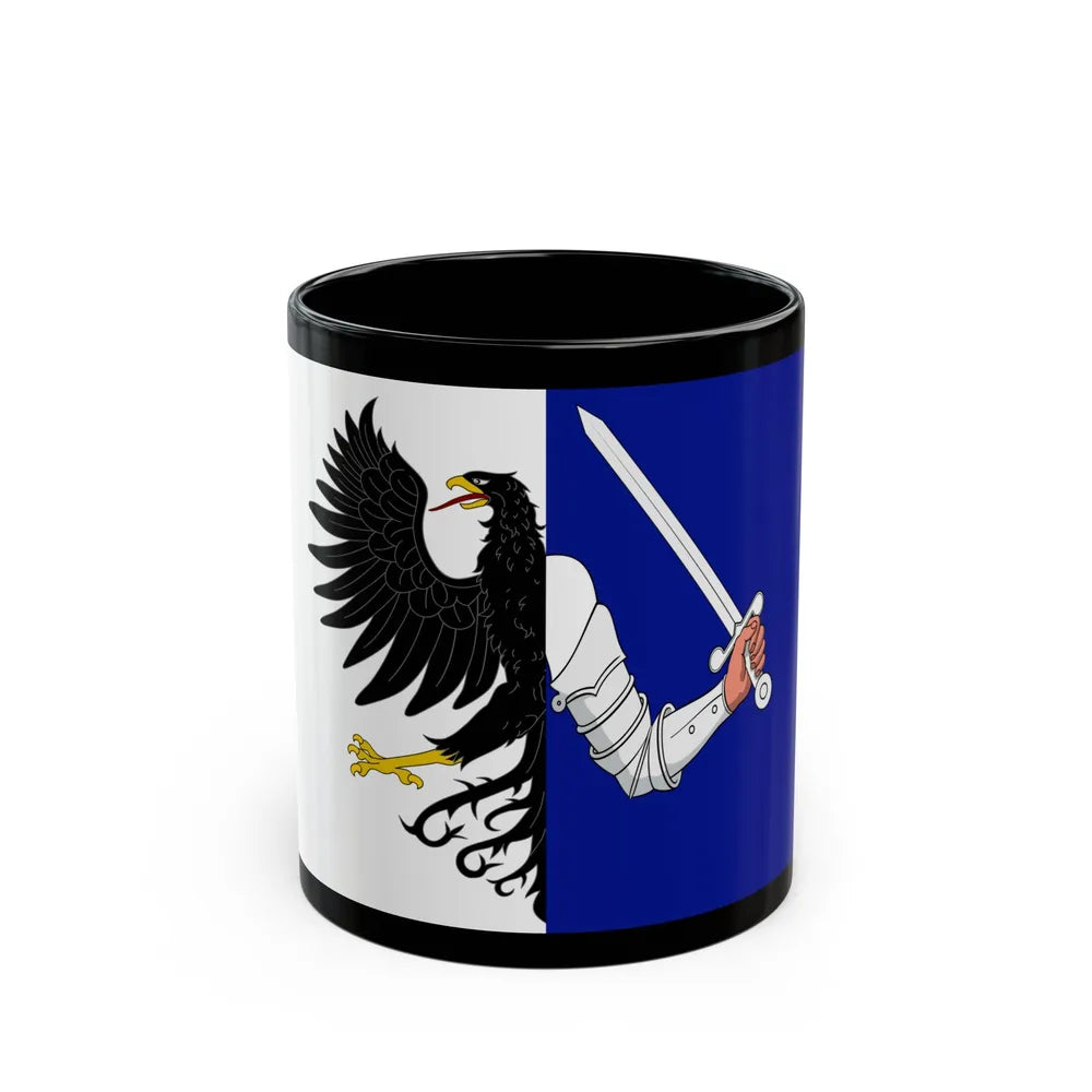 Flag of Connacht Ireland - Black Coffee Mug-11oz-Go Mug Yourself