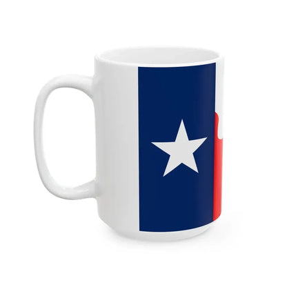 Flag of Cooke County Texas variant (United States) White Coffee Mug - Go Mug Yourself