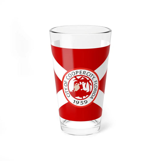 Flag of Cooper City Florida (United States) Pint Glass 16oz 16oz - Go Mug Yourself
