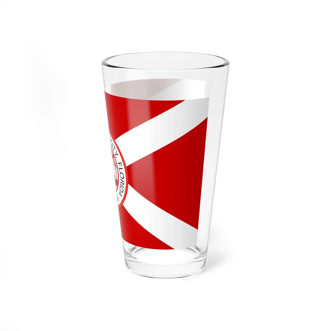 Flag of Cooper City Florida (United States) Pint Glass 16oz - Go Mug Yourself