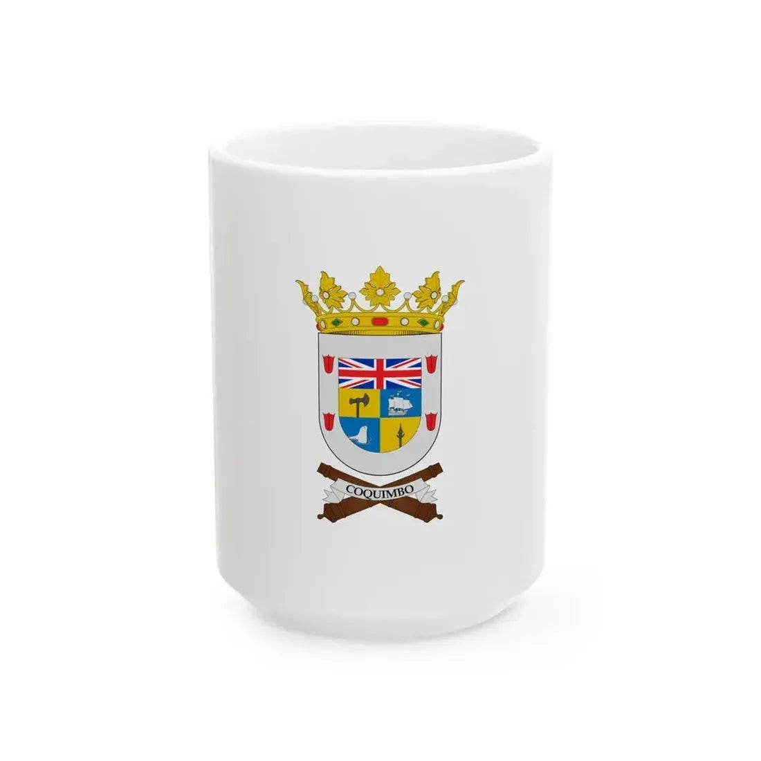Flag of Coquimbo (Chile) White Coffee Mug 15oz - Go Mug Yourself