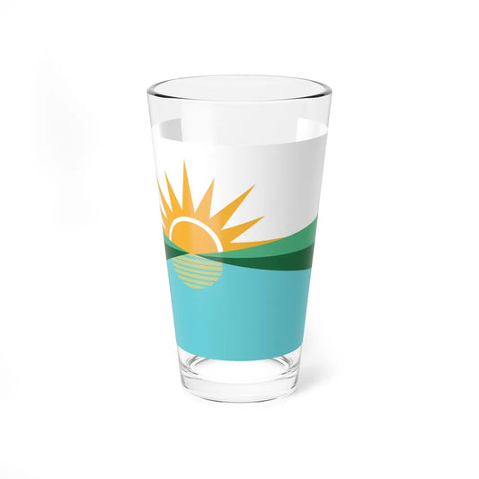 Flag of Coral Springs Florida (United States) Pint Glass 16oz 16oz - Go Mug Yourself