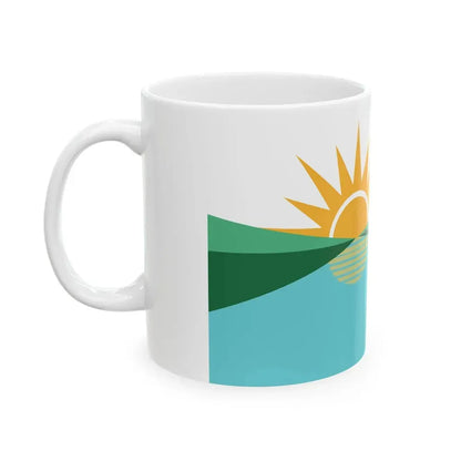 Flag of Coral Springs Florida (United States) White Coffee Mug - Go Mug Yourself