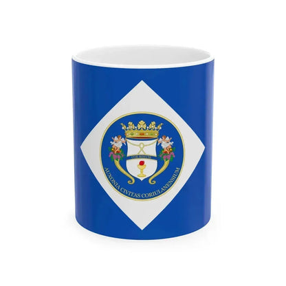 Flag of Corigliano (Italy) White Coffee Mug 11oz - Go Mug Yourself