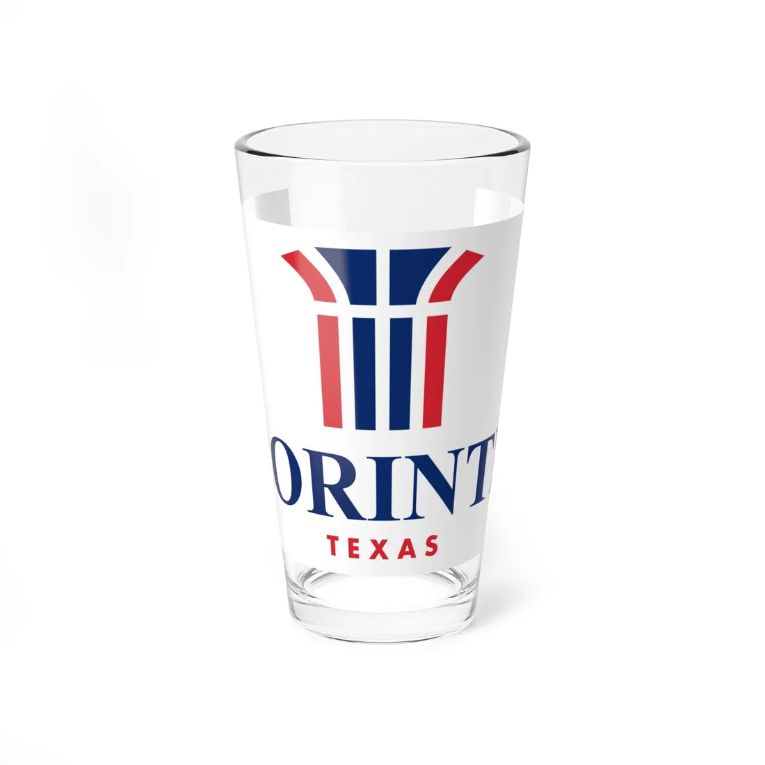 Flag of Corinth Texas (United States) Pint Glass 16oz 16oz - Go Mug Yourself