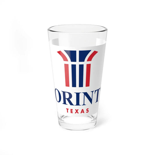 Flag of Corinth Texas (United States) Pint Glass 16oz 16oz - Go Mug Yourself