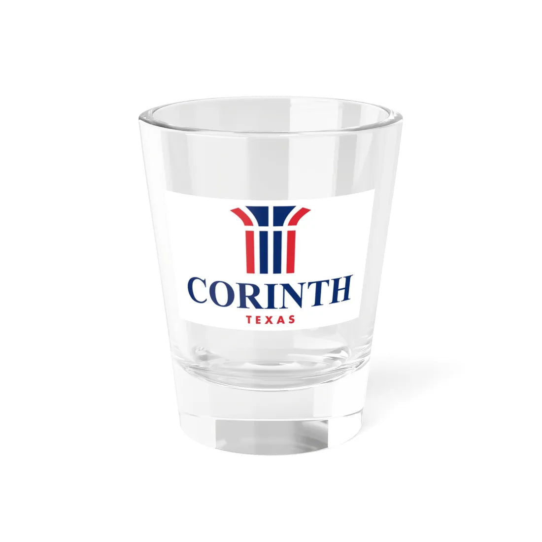 Flag of Corinth Texas (United States) Shot Glass 1.5oz 1.5oz - Go Mug Yourself