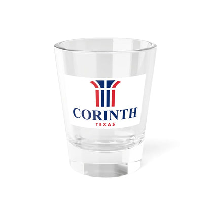 Flag of Corinth Texas (United States) Shot Glass 1.5oz 1.5oz - Go Mug Yourself