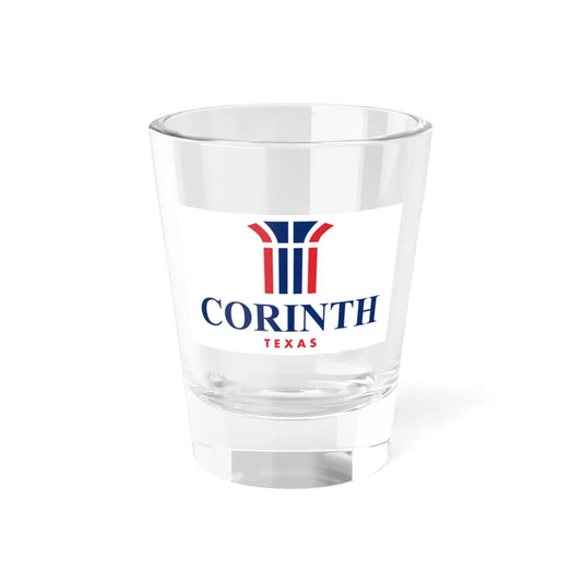 Flag of Corinth Texas (United States) Shot Glass 1.5oz 1.5oz - Go Mug Yourself