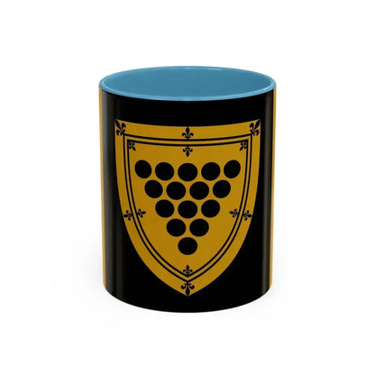 Flag of Cornwall Ontario Canada - Accent Coffee Mug 11oz Light Blue - Go Mug Yourself