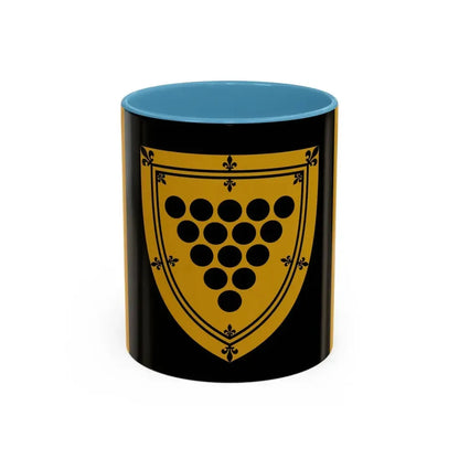 Flag of Cornwall Ontario Canada - Accent Coffee Mug 11oz Light Blue - Go Mug Yourself