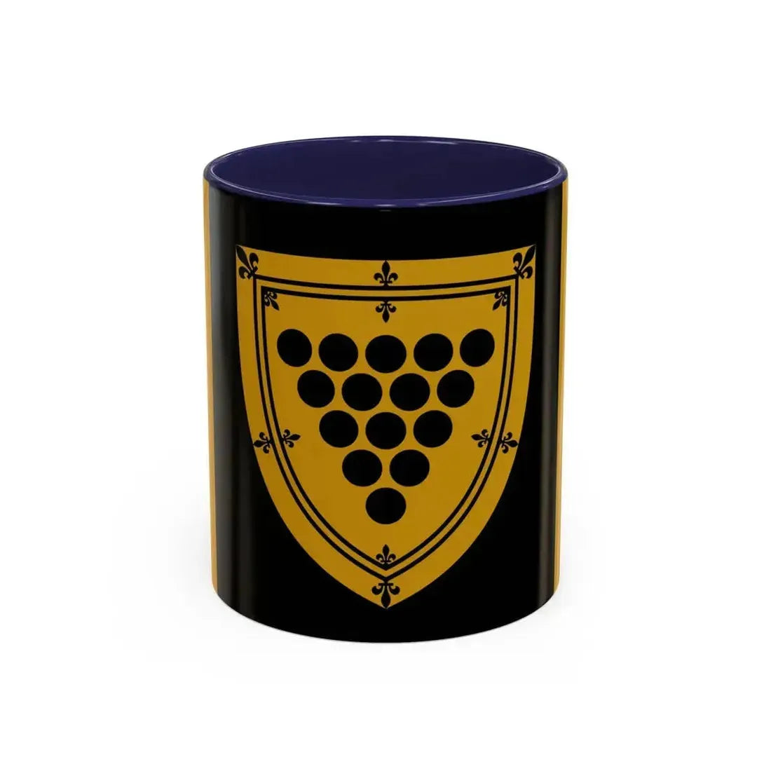 Flag of Cornwall Ontario Canada - Accent Coffee Mug 11oz Navy - Go Mug Yourself