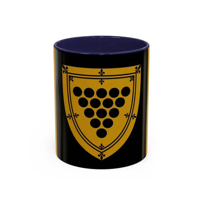 Flag of Cornwall Ontario Canada - Accent Coffee Mug 11oz Navy - Go Mug Yourself