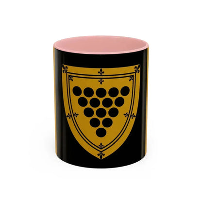Flag of Cornwall Ontario Canada - Accent Coffee Mug 11oz Pink - Go Mug Yourself