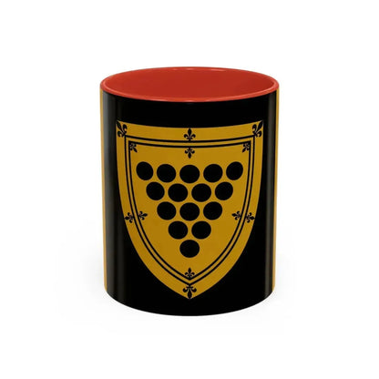 Flag of Cornwall Ontario Canada - Accent Coffee Mug 11oz Red - Go Mug Yourself