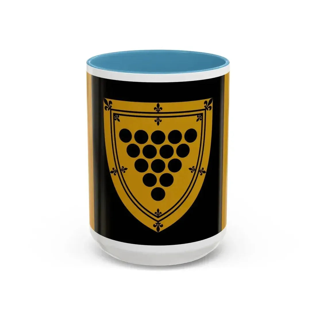 Flag of Cornwall Ontario Canada - Accent Coffee Mug 15oz Light Blue - Go Mug Yourself
