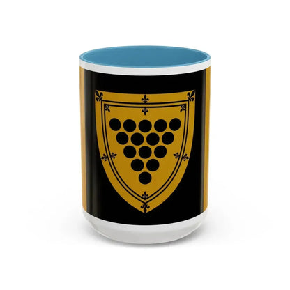 Flag of Cornwall Ontario Canada - Accent Coffee Mug 15oz Light Blue - Go Mug Yourself
