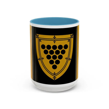 Flag of Cornwall Ontario Canada - Accent Coffee Mug 15oz Light Blue - Go Mug Yourself