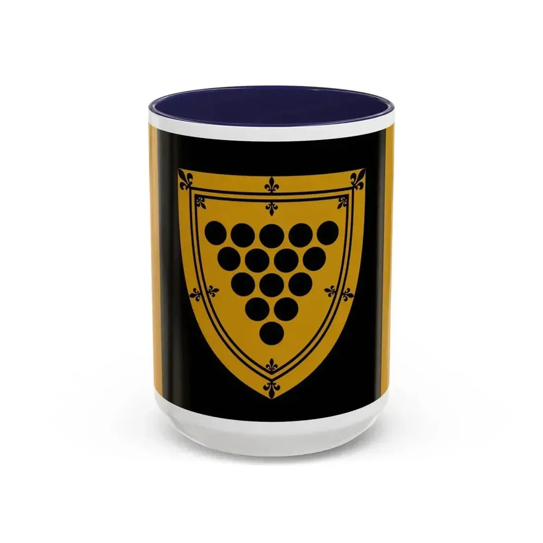 Flag of Cornwall Ontario Canada - Accent Coffee Mug 15oz Navy - Go Mug Yourself