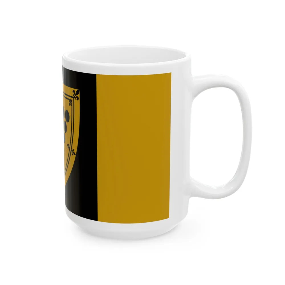 Flag of Cornwall Ontario Canada - White Coffee Mug-Go Mug Yourself