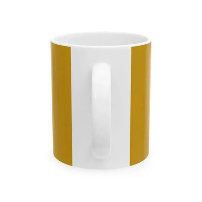 Flag of Cornwall Ontario granted (Canada) White Coffee Mug - Go Mug Yourself