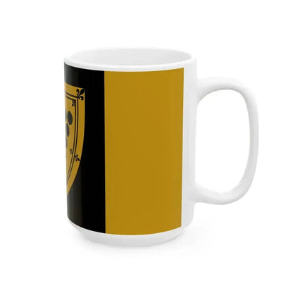 Flag of Cornwall Ontario granted (Canada) White Coffee Mug - Go Mug Yourself