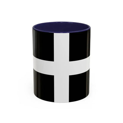 Flag of Cornwall UK - Accent Coffee Mug 11oz Navy - Go Mug Yourself