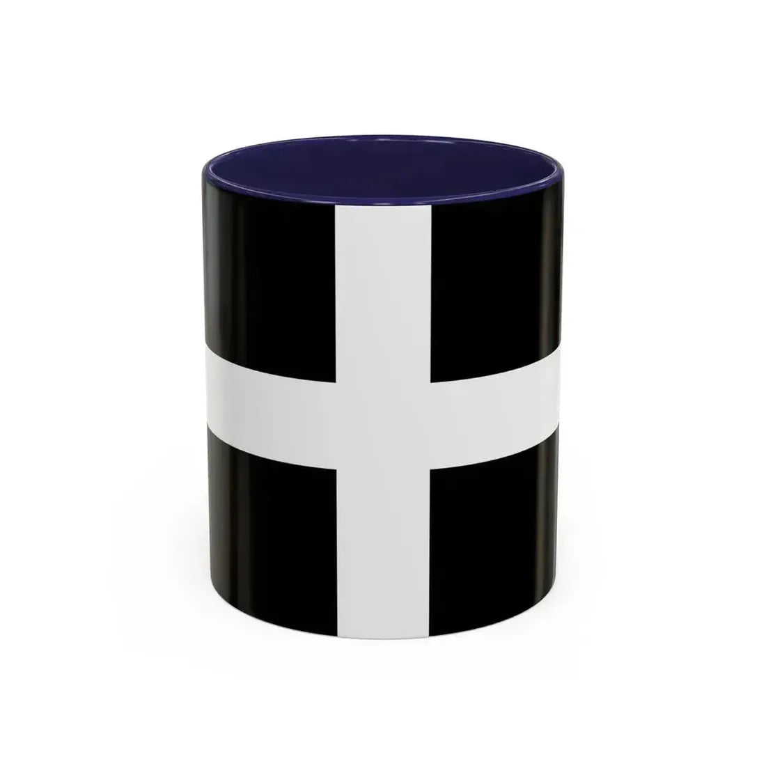Flag of Cornwall UK - Accent Coffee Mug 11oz Navy - Go Mug Yourself